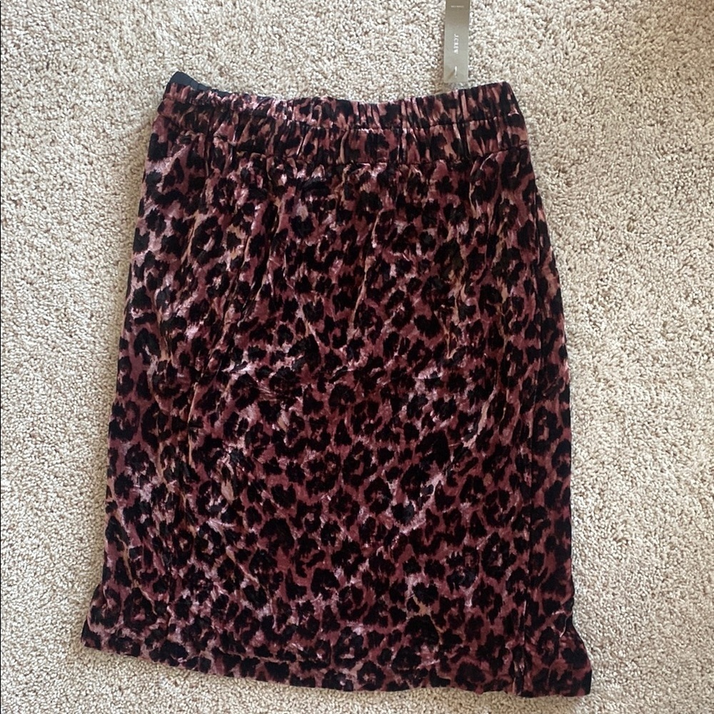 J Crew Velvet Rose Skirt